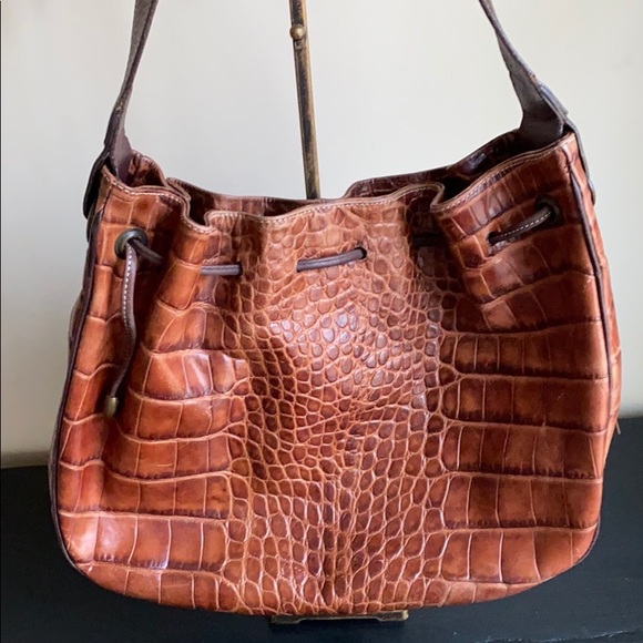 Puntotres leather croc pattern purse - Picture 2 of 8